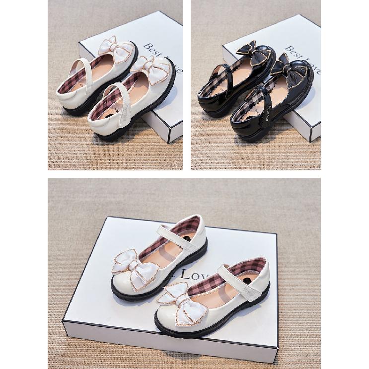Children's Princess Shoes Spring and Autumn Fashion New Girls' Shoes Little Girls' Black Flats Soft Sole Spring Baby Shoes