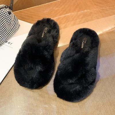 Mao Mao Hausschuhe Damenbekleidung 2024 neue koreanische Version ins Trendschuhe Herbst und Winter dicksohlige Baumwollhausschuhe Frühling und Sommer Trend