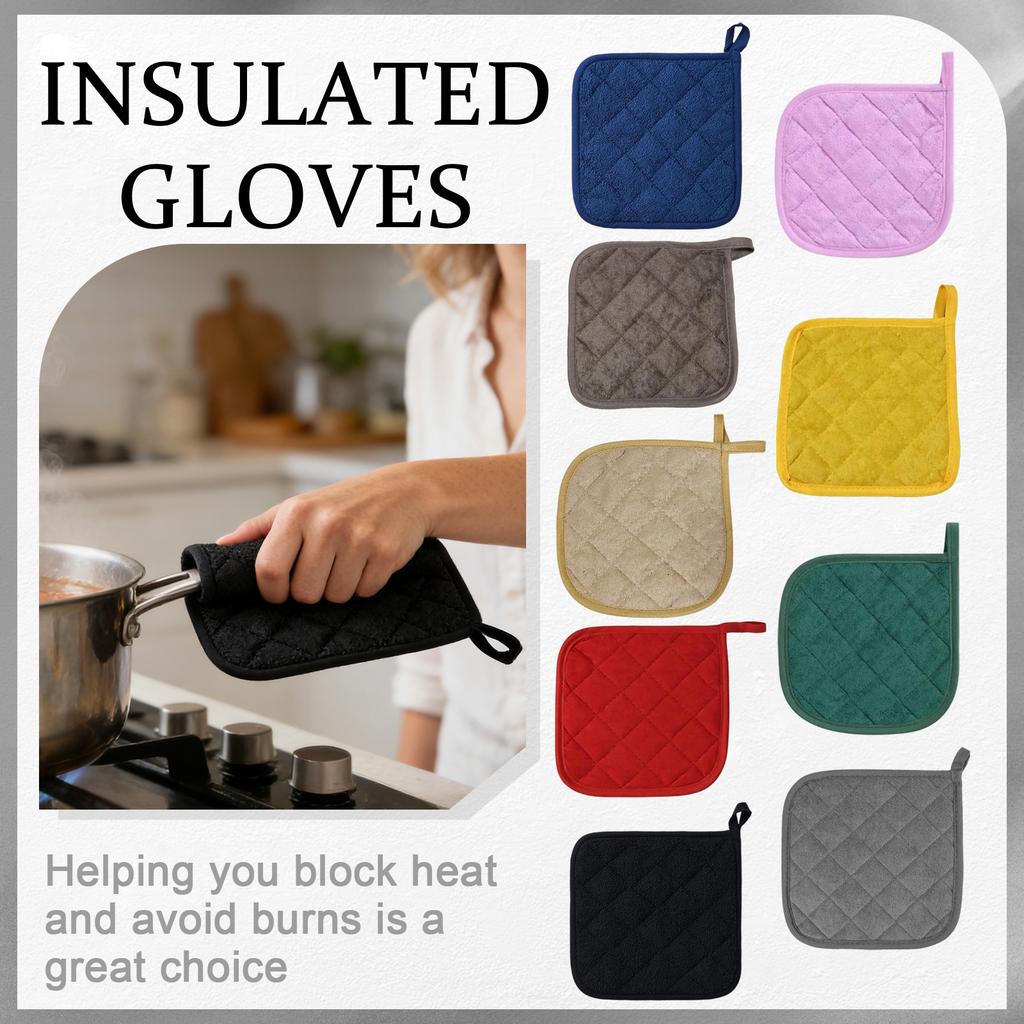 Topflappen für die Küche Hitzebeständiger Topfhalter, Hitzeschutzmatten, Untersetzer zum Kochen und Backen