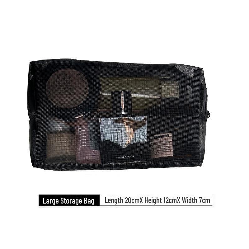 Mesh Portable Large Capacity Lipstick & Cosmetic Bag - 2024 Trendy Small High-End Design