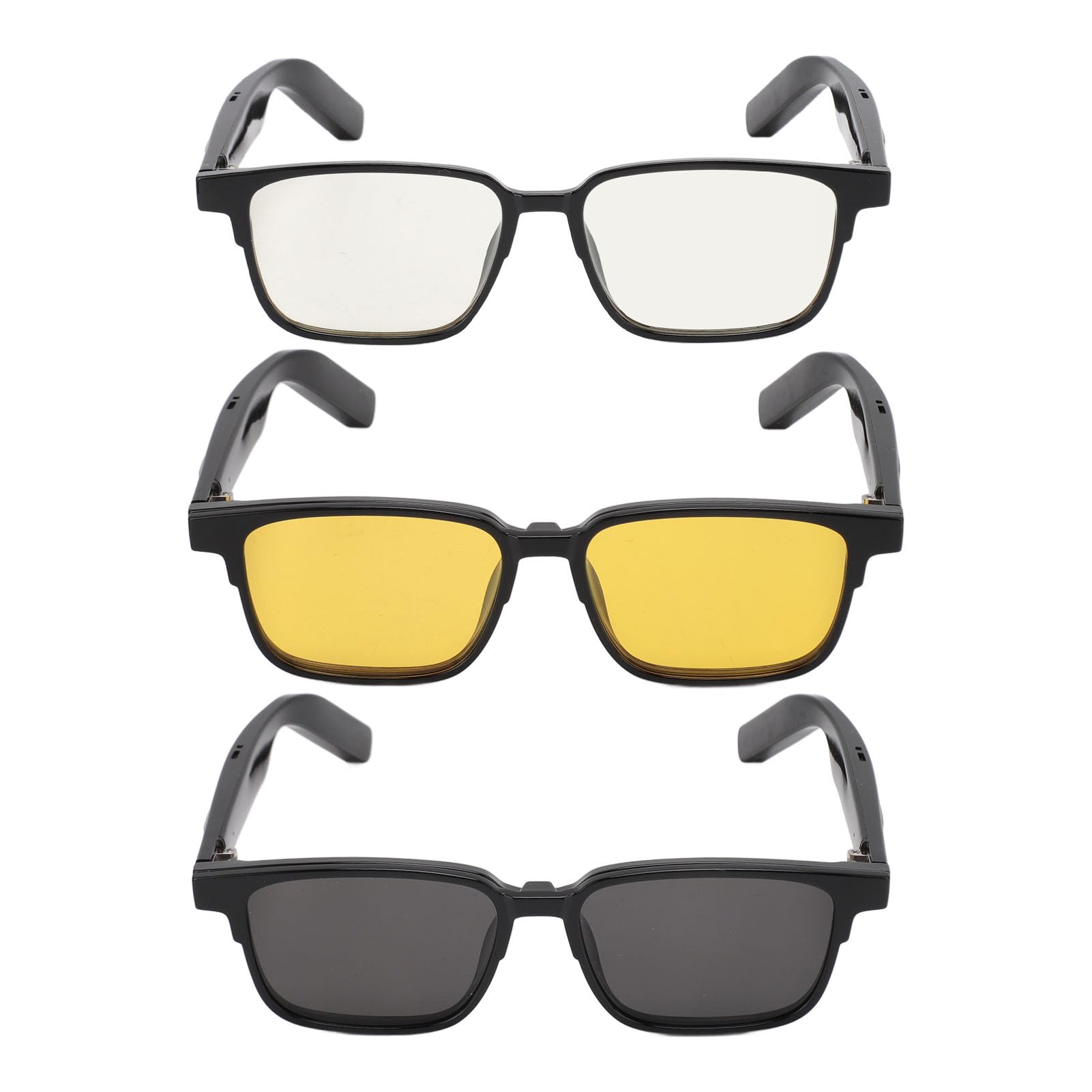 

Розумні окуляри з поляризацією від синього світла, мікрофоном і сенсорним та голосовим помічником, 6 годин унісекс розумних сонцезахисних окулярів для використання на вулиці, поляризовані нічні