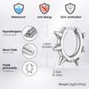 Steel Rivet Hoop Earring for Men Boys,Waterproof Anti Allergy Circle Round Earrings,Cool Punk Jewerlry To Him