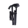 Folding Elderly Walking Stick With Buffered T Handle Pivoting Quad Base Anti-Slip Walking Stick Cane With Led Light And Alarm