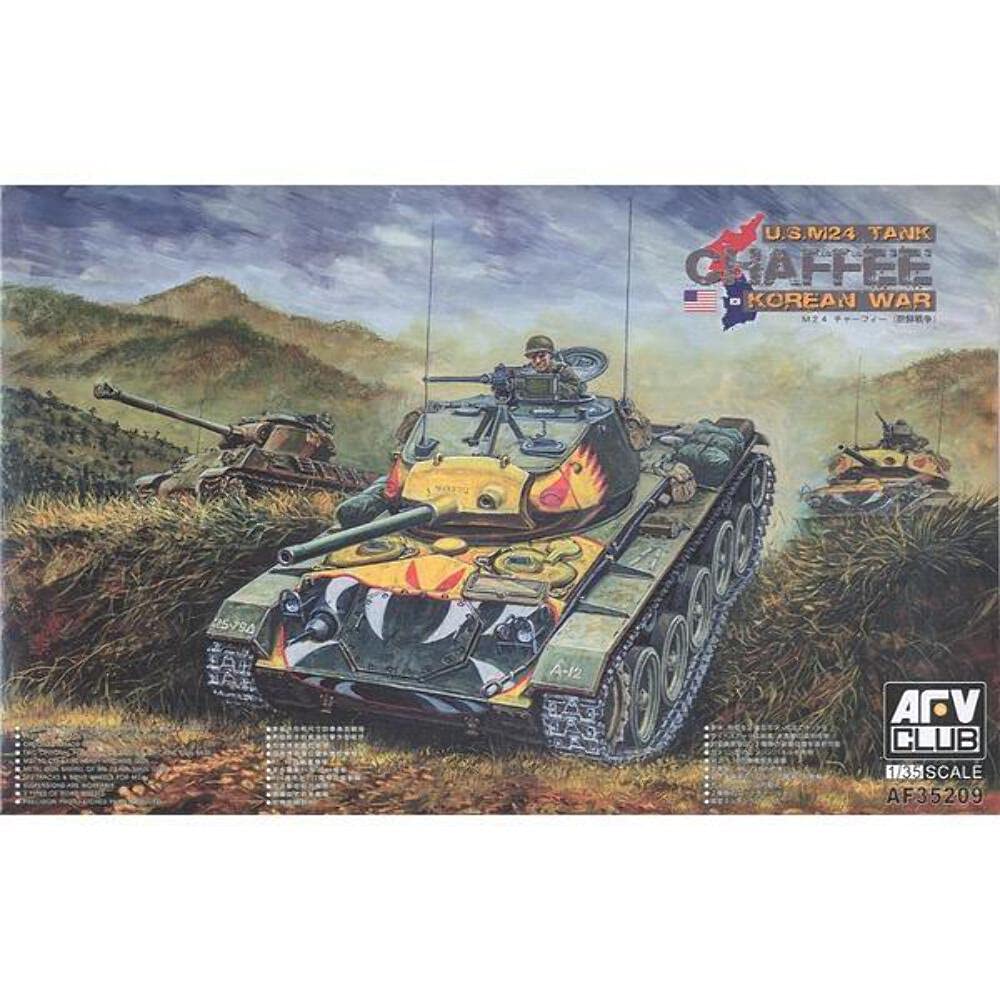 

AFV Club M24 Chaffee Light War version plastic model 1/35 Tank/Korean