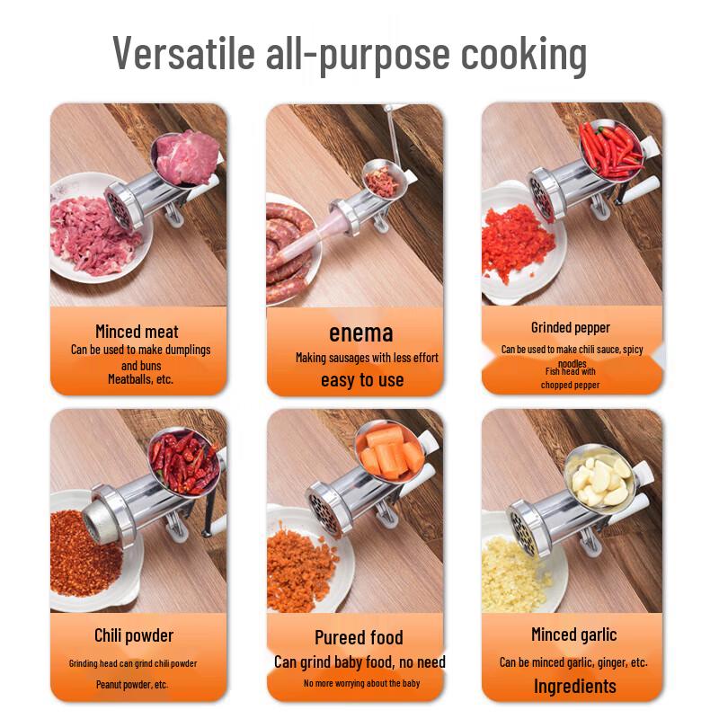 Household Manual Meat Grinder & Sausage Stuffer