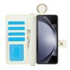 For Samsung Galaxy Z Fold6 5G Case Wrist Band Kickstand PU Leather Wallet Phone Cover with Shoulder Strap