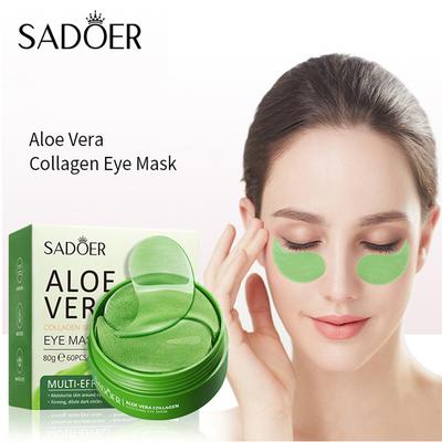 60 STÜCK = 30 Paare Aloe Vera Augenmaske Feuchtigkeitsspendend Kollagen Hyaluronsäure Gel Augenpads Glättend Regenerierend Augen Hautpflege