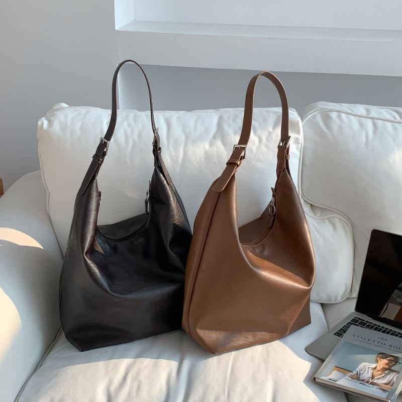 Niche soft leather tote bag large capacity women's versatile work commuter bag high sense simple fashion shoulder bag women