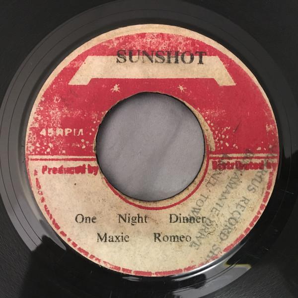 7inch Record MAX ROMEO One Night Dinner NONE Sunshot Jamaica Reggae Ska Dub Used