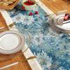 Vintage Table Runner Oil Painting with Tassels Bohemian Sideboard Suitable For Kitchen Holiday Party Birthday Party Table Decor