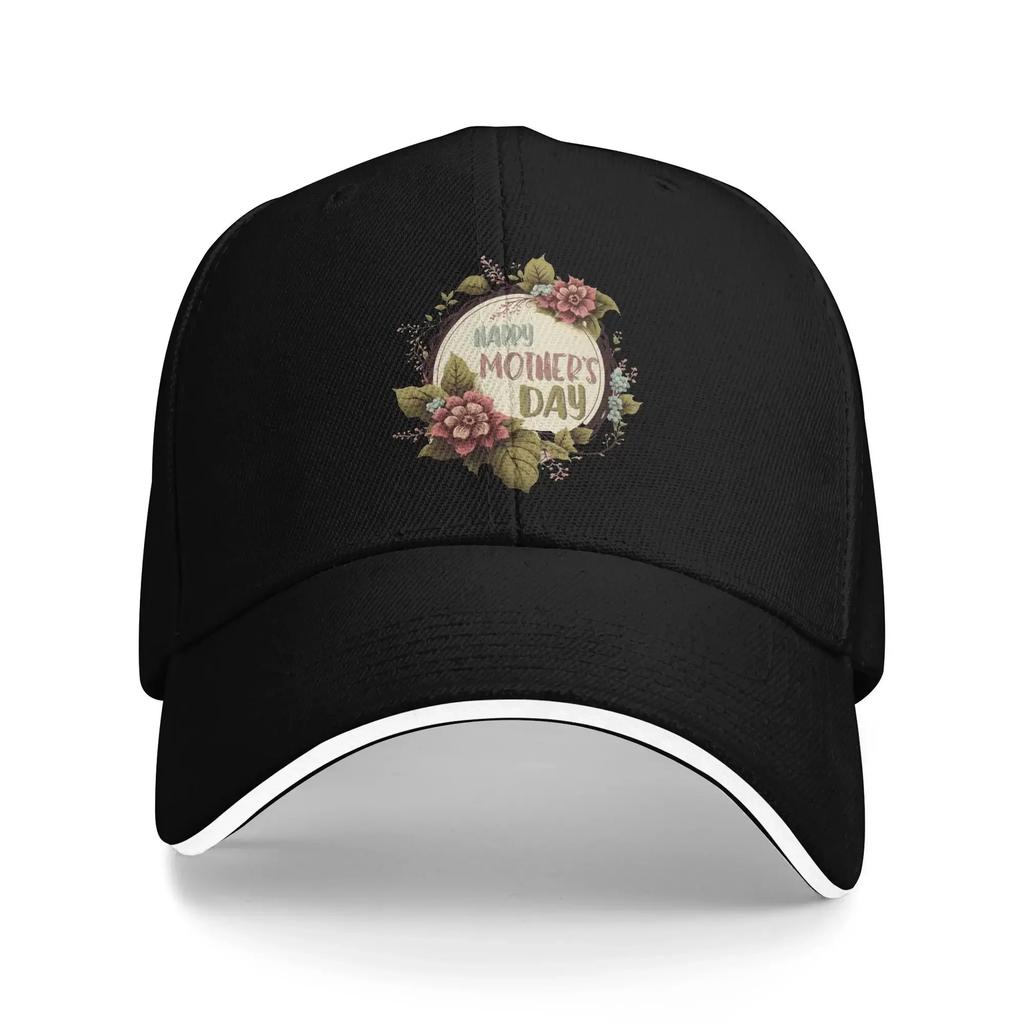 Vintage Art Happy Mothers Day 2025 Sun Baseball Cap  Spring Casual Trucker Hat For Men Adult Outdoor Gym Baseball Caps