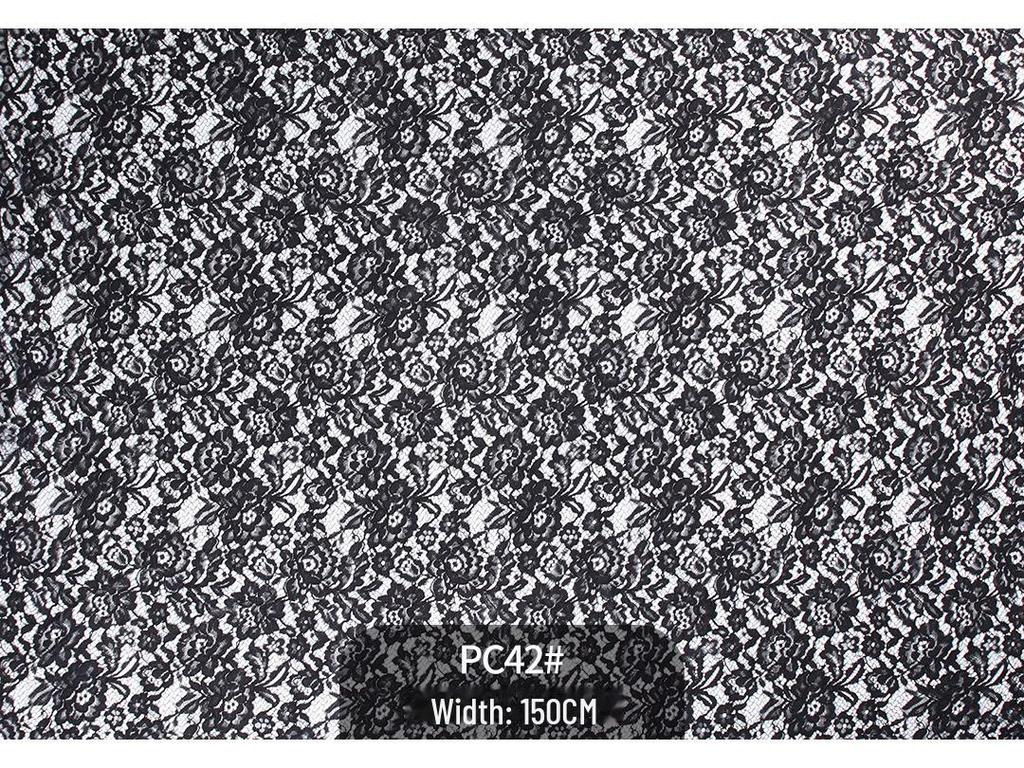 Nylon Knitted Lace Fabric for Wedding Dresses or Curtains