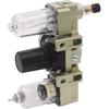 AC2000 Pneumatic Air Filter Regulator Lubricator Combination Oil-water Separator Air Source Treatment Compressor (Color : AC2000-2)