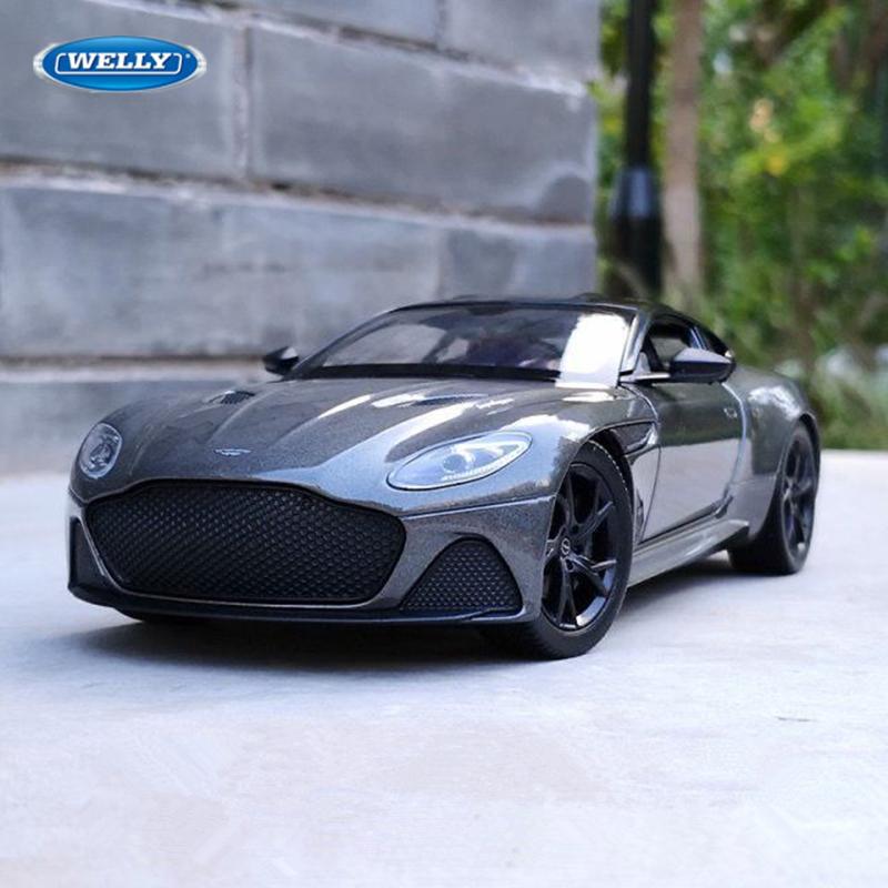 Welly 1/24 Aston Martin DBS Superleggera Alloy Sports Car Model Diecast Racing Car Model Simulation Collection Toy Gift