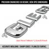 3D ABS Car Rear Trunk Letters Emblem Badge GLE 63 GLE 53 GLE 43 Glossy Black Chrome Decal Sticker For Benz W166 W167 Accessories