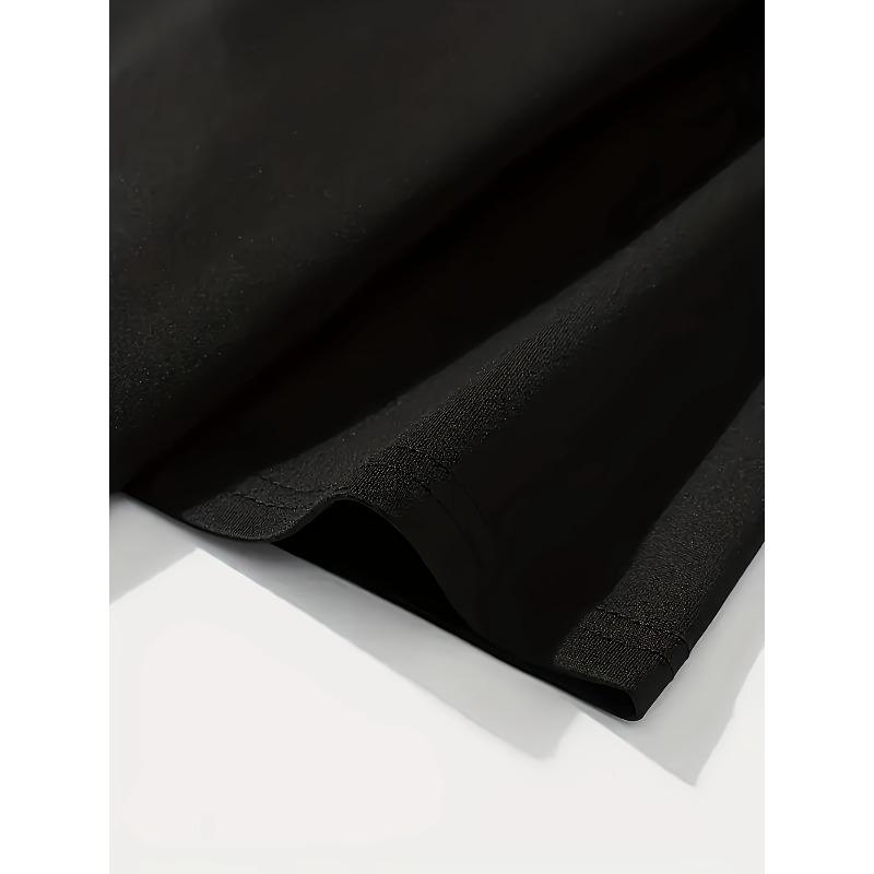 European sizes Men's Slogan Graphic Print T-shirt For Summer, Men's Clothing Crew Neck Loose Tee Tops For Men