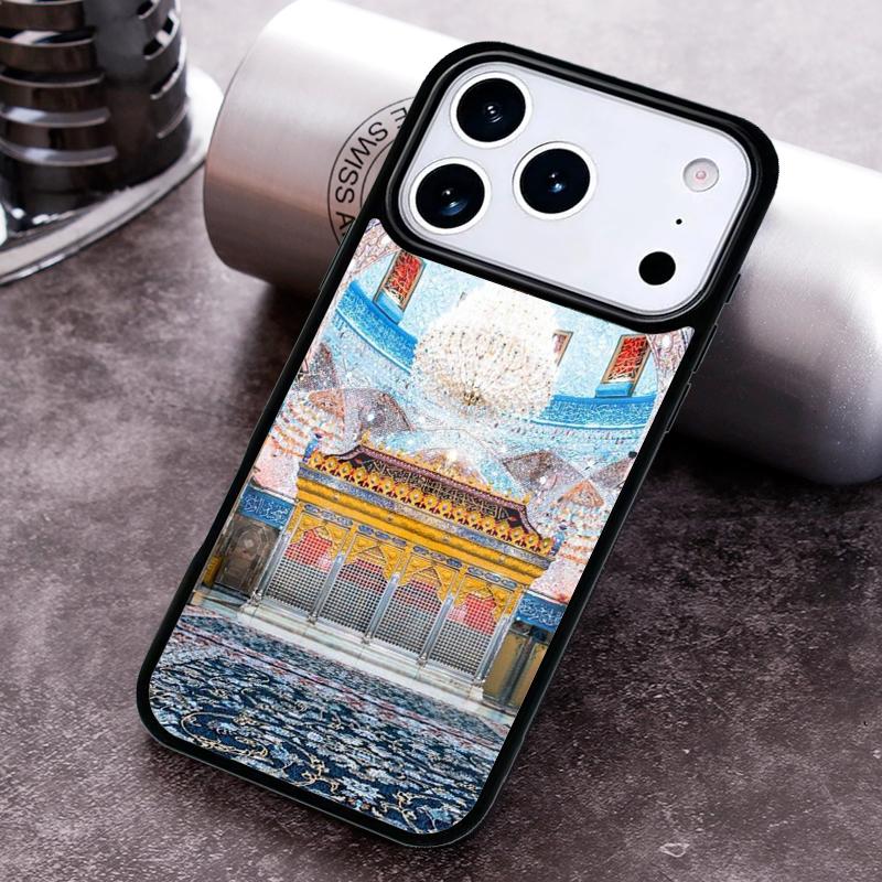 Arabic Muslim Mosque Building Phone Case For iPhone 17 16 15 14 13 12 11 Pro Max Plus 17Air Soft Silicone Cover