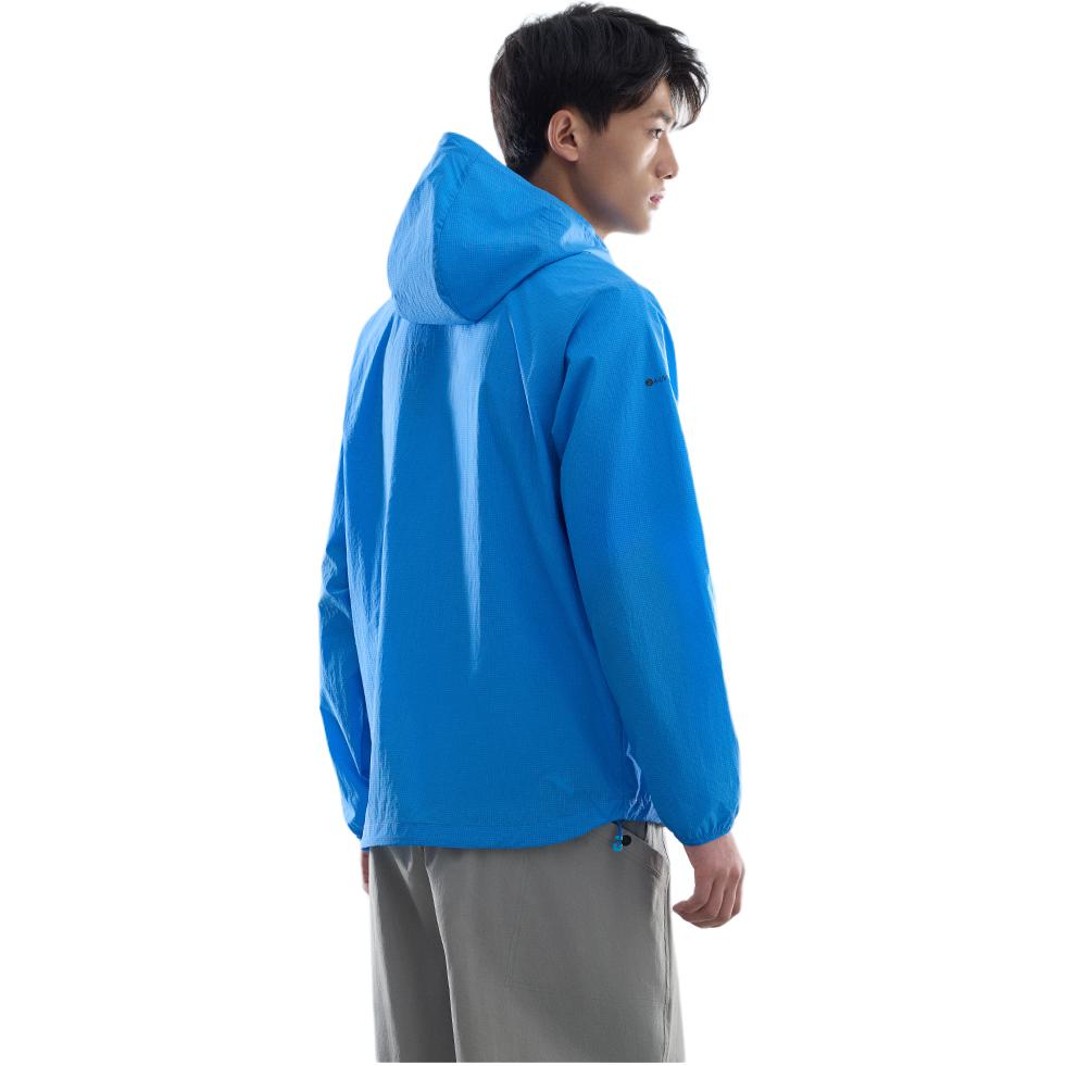 Anta Comfortable Casual Simple Hooded Loose Sports Zipper Breathable Jacket Men Jackets Sky-Blue 952526603-5