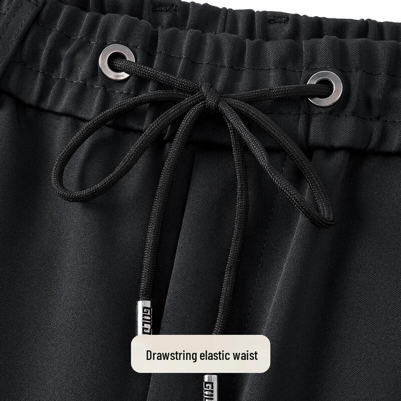 Fu Ting Men's Thickened Warm High Elastic Straight-Leg Sweatpants