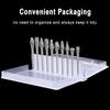 10pcs/set Tungsten Carbide Rotary Burr Set Carving Burr Bits with 3mm Shank 6mm Bit for Wood & Stone Carving, Steel Metal Working