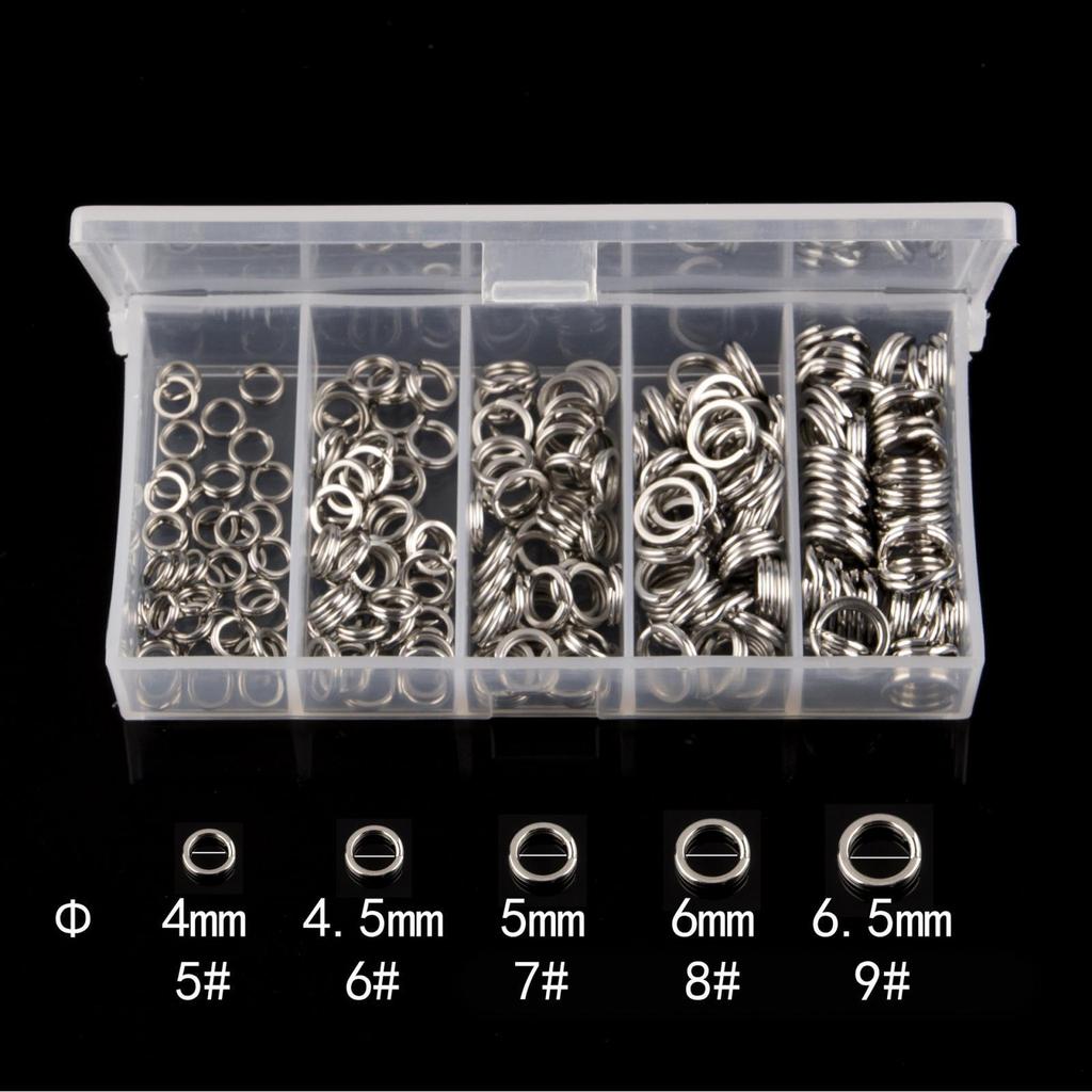 Fishing Split Rings Assortment for Bass Gear