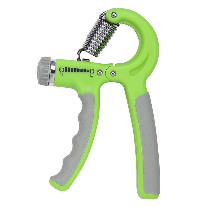 R-Shape Adjustable Size Hand Grip Active Strength Countable Exercise Strengthener Gripper Spring Finger Pinch Carpal Expander