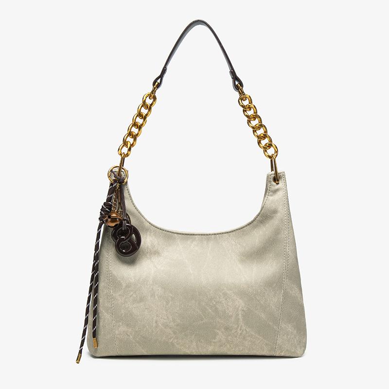 

Premium Contrasting Color Bucket Bag Women S Autumn And Winter Retro Versatile Shoulder Bag Commuter Messenger Bag