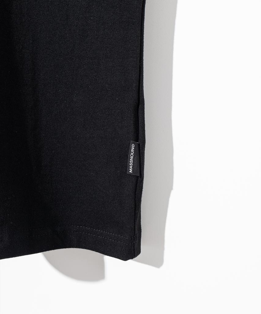 MASSNOUN Spider Real Oversized Short Sleeve T-Shirt Msfts001-Bk