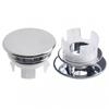 33*11.8mm Hole Overflow Cover ABS Bathroom Basin Silver