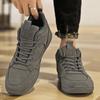 Men's Lightweight Sports Shoes Khaki Flat Bottomed Hiking Outdoor Men's Vulcanized Shoes Anti Slip Wear-resistant Travel Shoes