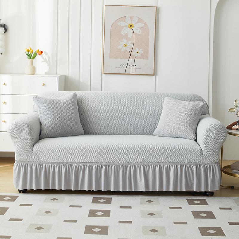 Popular Jacquard Skirt Edge Sofa Cover All-Inclusive Universal Set Four-Season Universal Sofa Towel Cover Sofa Cover