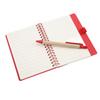 Notebook Portable Simple Double Coil Leather Notebook Student Notepad with Insert Pen Business Office Stationery