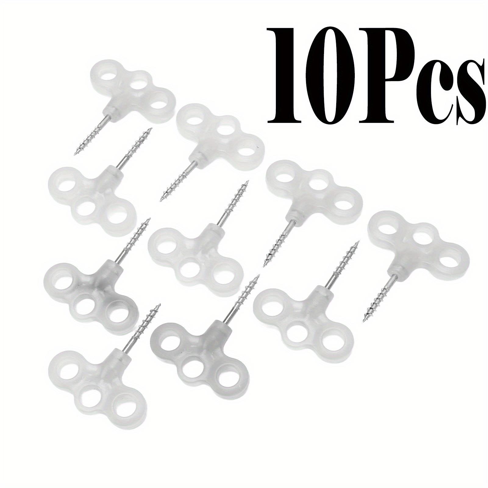 

Windproof rope fastening nails, three-eyed stainless steel ground screws, durable tent nails for hiking and campsite