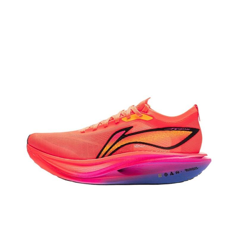 Li-Ning Feidian 5 ELITE Unisex Low-top Racing Running Shoes Fluorescent Flame Orange ARMV003-25 40