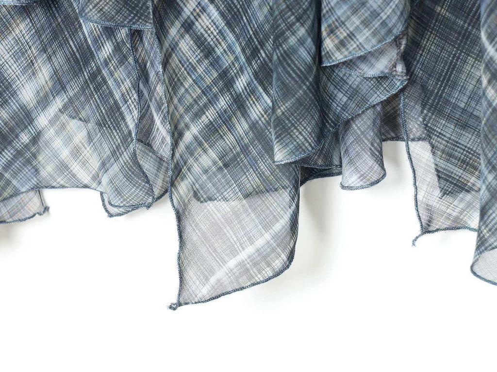 Asymmetrical Plaid Midi Skirt - European & American Style Women's Fashion