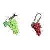 10Pcs 1:12 Realistic Fall-resistant Ornamental Burrs Free Dollhouse Fruit Kids Play Toy Micro Landscape Supply Simulated Grape Model
