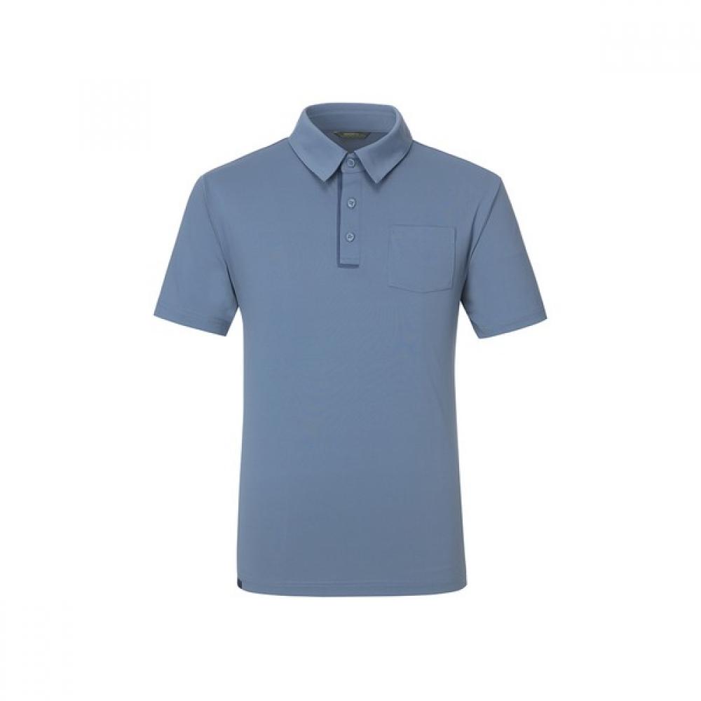 

[MounTia] Футболка MounTia Spring Summer Cooling для мужчин S caeSar 7 1mqTSm3004 BLUE GRAY/095