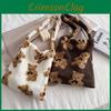 Chic Soft Plush Shoulder Bag For Women In White Black And Brown Leopard Print