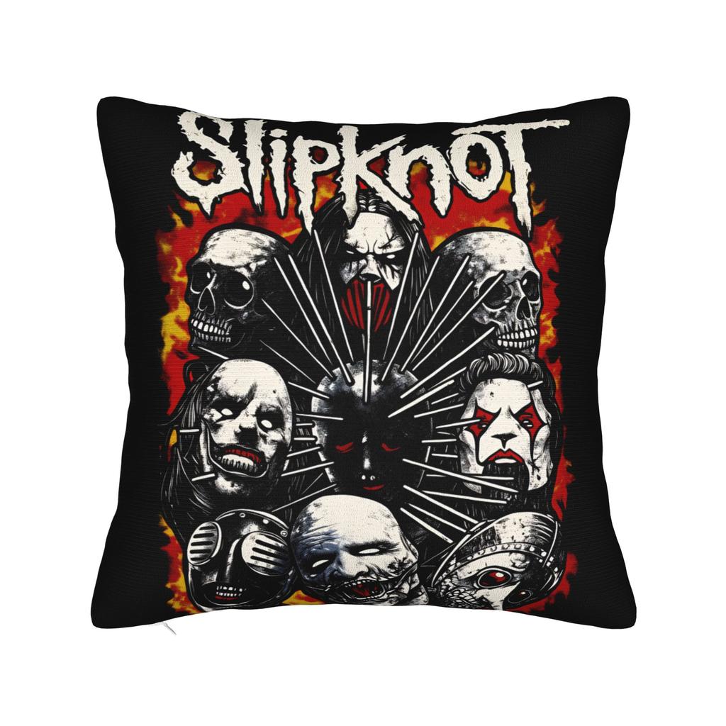Slipknots Band Pillowcases Novelty Pillow Case For Sofa Couch Bed Living Room Comfy Pillow Cover