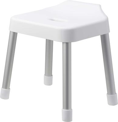 Tabouret de Bain Yamazaki MIST SH35, Blanc, Env.. L34 x P32 x H39 cm (Hauteur du siège: Environ. 35 cm), Respirant et à séchage rapide, Modèle 7309