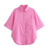 Women's Kaslead Fashion Style Imitation Linen Shorts Tops