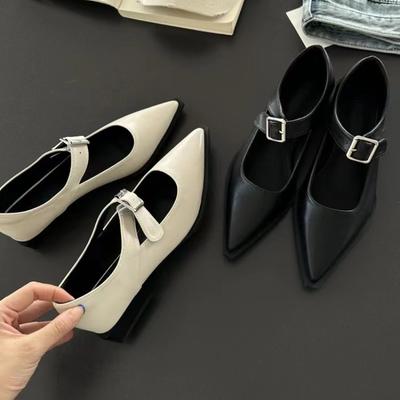 Scarpe con Tacco e Punta Acuta da Donna Eleganti Sandali Estivi Nuovi 2025 Designer Scarpe Chunky da Festa Donna Sexy Zapatillas De Mujer