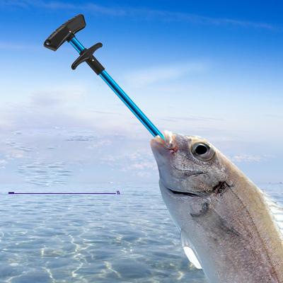 2 Pièces Outil d'extraction d'hameçon de pêche à presser Séparateur d'hameçon de pêche Extracteur de décrochage en aluminium Déshameçonneur d'hameçon Accessoire de pêche