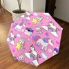 1PC Unicorns Clouds Umbrella-8-Rib Reinforced Portable Folding Travel Suitable for All Seasons Outdoor Daily Use  -J0339