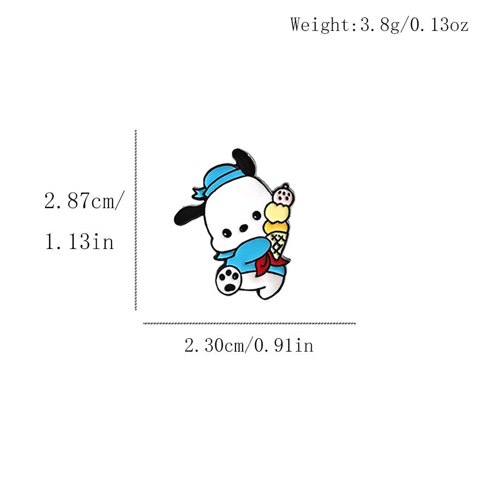 Sanrio Pompompurin Japanische Brosche – Niedlicher Cartoon-Hunde-Anstecker Schmuckzubehör