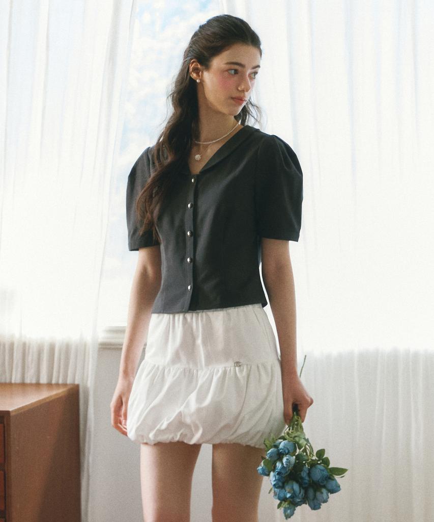 Neimkategoli Dahlia Balloon Skirt_White