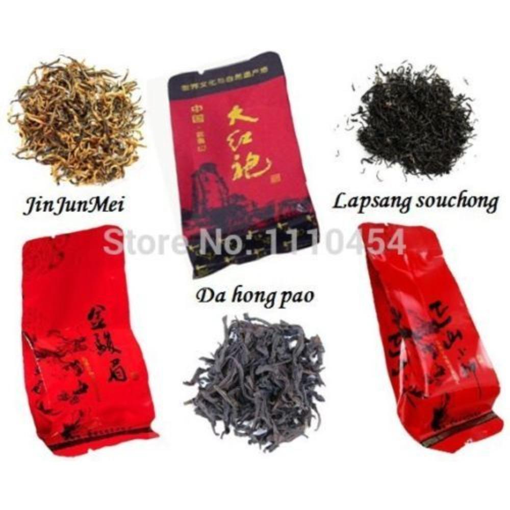 12 Bags Sampler Black Tea Jinjunmei Lapsang Souchong Dahongpao Gift Set