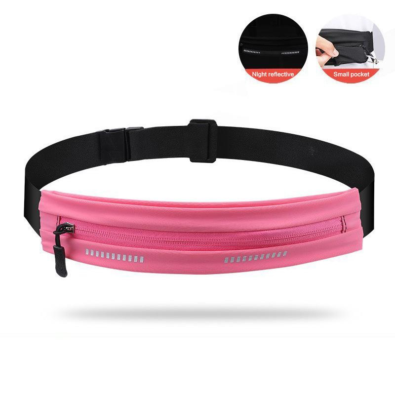 Elastic Invisible Foldable Running Waist Bag With Large Capacity For Sports And Fitness Discreet Portable Storage Solution 1Pc