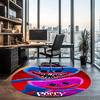 Huggy Wuggy Printed Round Rug Carpet Chair Rug Area Rug Entryway Doormats,for Office Chair Living Room Bedroom Kitchen Room.