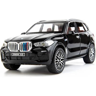 1:32 Compatible pour BMW X5 SUV modèle de voiture jouet, voiture jouet en alliage de Zinc avec son et lumière pour enfants garçon fille cadeau